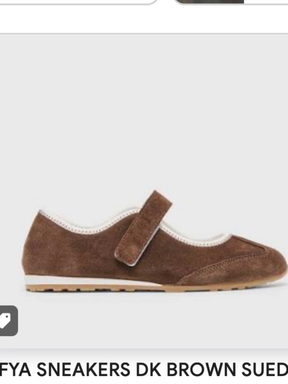 NWT Dolce Vita Sofya Brown Suede Sofya Mary Jane Sneaker Flats